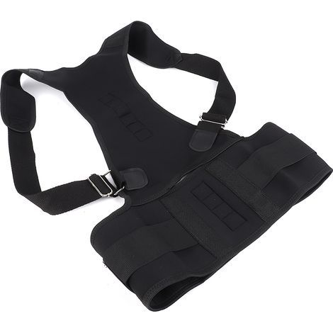 Correcteur de posture avec sangle dorsale et orthèse d'épaule réglable (XXL) (1/5)