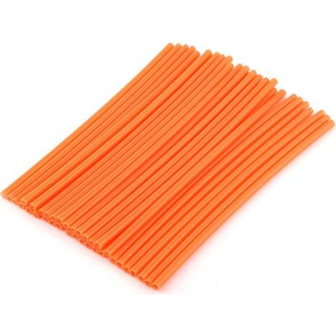 36pcs roue à rayures Protector Motocross Rims Skins Off Road Motorcycle Guard Wraps Kit Orange (1/5)