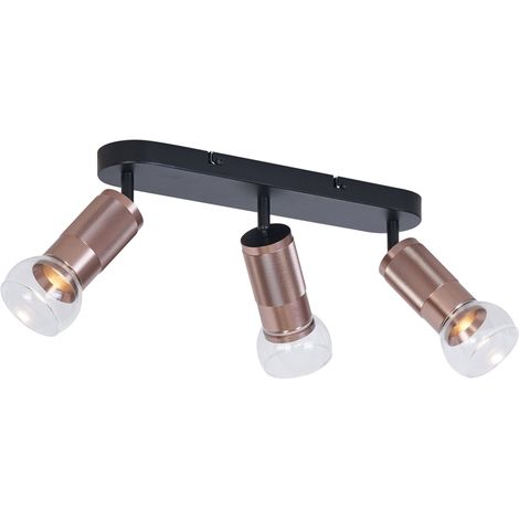 Rounded Ceiling Spotlight Dark Bronze 3-Light Adjustable - Veerle