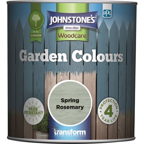 Johnstones Woodcare Garden Colours Paint - 1L - Spring Rosemary