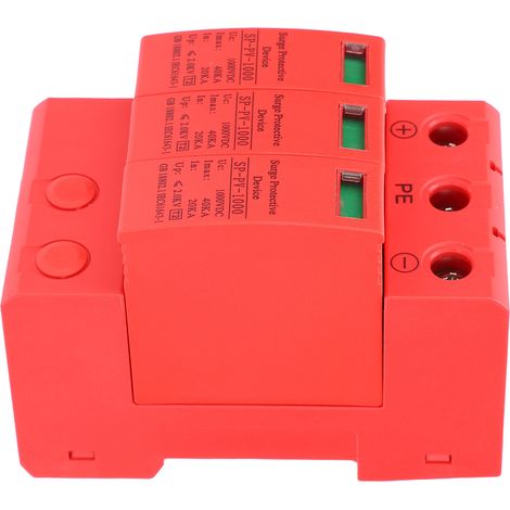 Parafoudre Photovoltaïque 3P 40kA DC 1000V - Disjoncteur de Protection pour Panneaux Solaires (1/5)