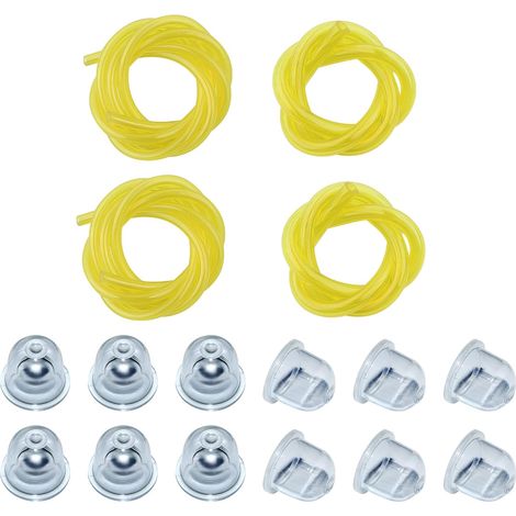 Ampoules de démarrage claires et kit de lignes de carburant Compatible avec Poulan Crafstman Weedeater Tronçonneuse Remplacement pour Roybi Homelite Zama Walbro Taille-haie Souffleur Débroussailleuse (1/5)