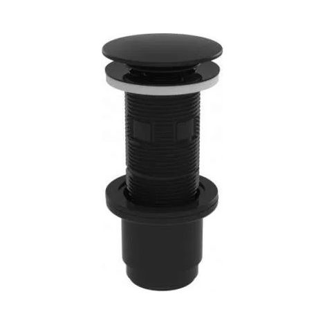 Waschbeckenablauf Digiclic schwarz, Zentralschraube 80mm, Klemmung von 5 bis 87mm