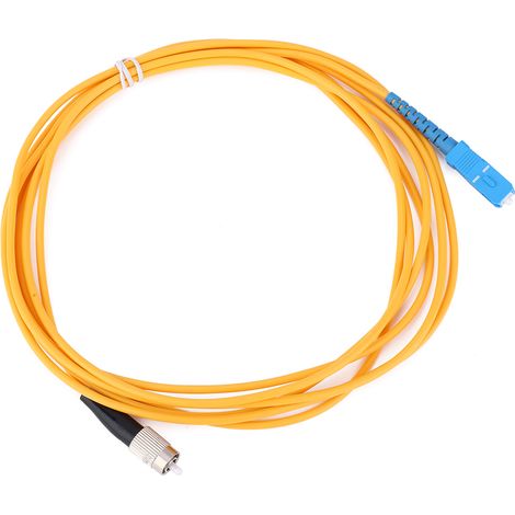 5 cordons de brassage fibre optique SC FC monomode de 3 m pour transmission réseau (1/5)