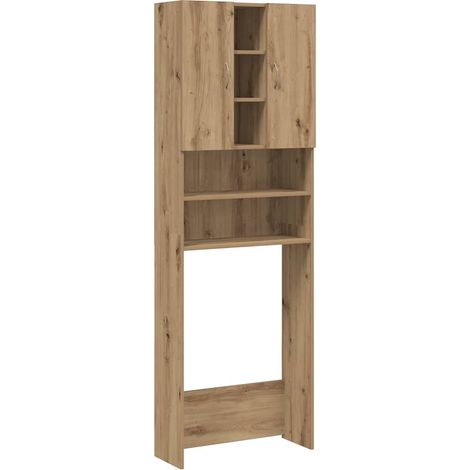 Maison Exclusive - Armario de lavadora roble artisan 64x25,5x190