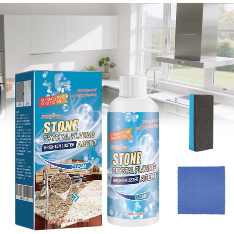 Nettoyant pour Détachant pour Pierre, Nettoyant Détachant pour Pierre, 100 ml Nettoyant Pierre, pour Granit, Carrelage, Plaques de Cuisson de Cuisine (1/5)