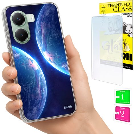 Schutzhülle für Xiaomi Poco X7 Pro 5G: Foto-Schutzhülle, Rückseite + 9H-Glas (1/5)