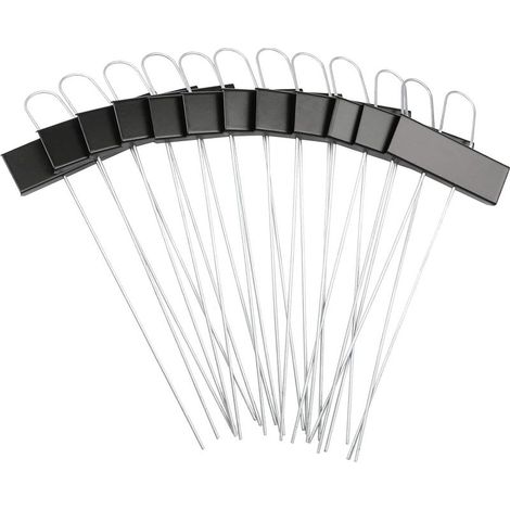 Marqueurs Etiquettes Plante de Pépinière, 12 Pcs Etiquette Jardin Métal Durable Antirouille Étiquettes Potager Marqueur pour Fleur Légumes Graine Jardin Pépinière (Blanc) (1/5)