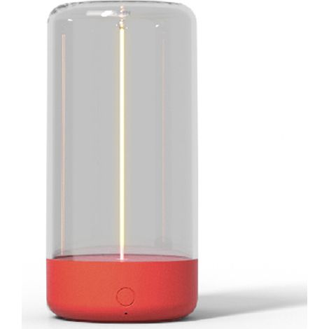 Lámpara de mesa LED magnética con filamento flexible, iluminación ambiental de 360°, puerto USB, 1500 mAh (blanco cálido). (1/5)