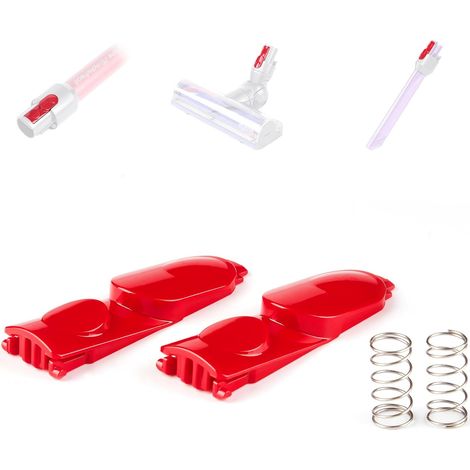 2er-Pack Ersatzknöpfe für Dyson V7, V8, V10, V11 und V15 Staubsaugerkopf-Clip-Knopf, federbelastete Clip-Verriegelungsknöpfe, Staubsauger-Ersatzteile (1/5)