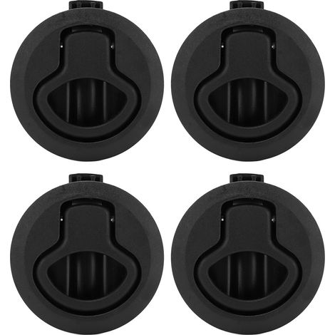 Verrou à encastrer marin 61mm, anneau rond inox pour portes de bateau, armoires, écoutilles, yachts et camping-cars, quincaillerie marine robuste (1/5)