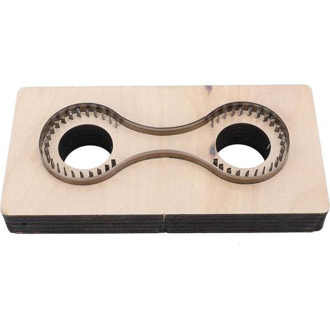 Couchette de clés, porte-clés en cuir en bois moulage en acier en bois modèle de poinçonnage pour les accessoires faits à la main en cuircraft (1/5)