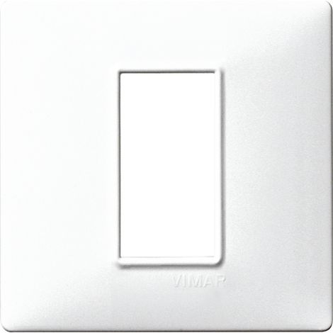 Placca 1M bianco per scatola rotonda Vimar Plana 14641.01