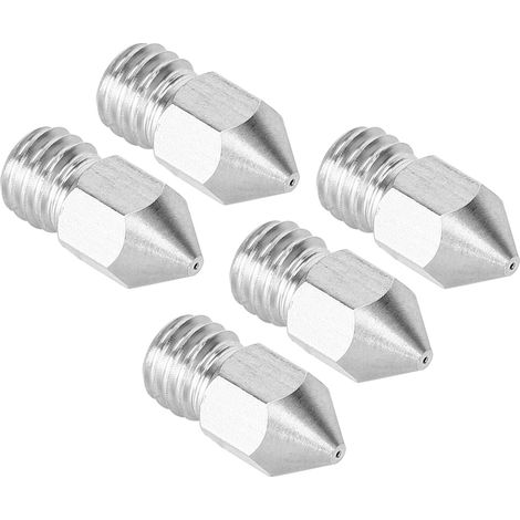 5 Stück Edelstahl-Extruderdüsen für 3D-Drucker, Zubehör 1,75/0,5 mm (1/5)