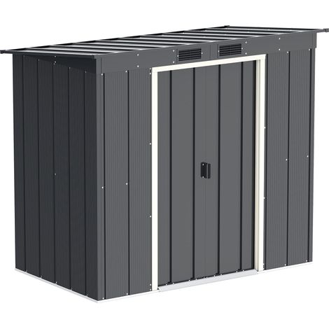 Duramax Eco Tetto da Giardino in Metallo zincato a Caldo, 6 x 4 Pent Roof, Anthracite (1/5)