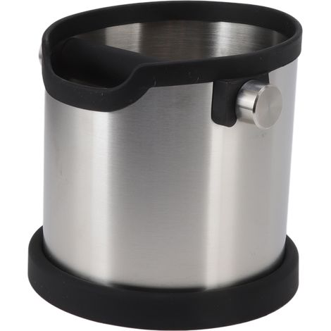 Distributeur de marc de café inoxydable avec seau réceptacle pour espresso, adapté aux cafés, bars et cuisines familiales (1/5)