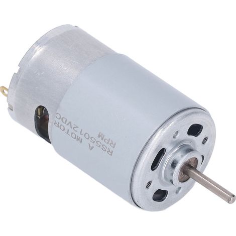 Moteur RS550 12V avec pignon 19 dents, 15000 tr/min, pièce de rechange performante pour outillage électrique et bricolage. (1/5)