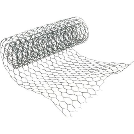 Ineasicer Grillage Poule galvanisé Jardin poulailler, voliere Triple Torsion Tailles au Choix Maille Fine 0.35mX10m (1/5)