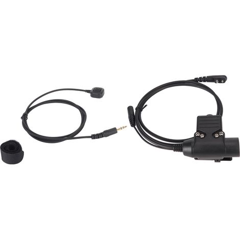 Écouteur micro-cravate U94 avec bouton PTT pour casque de moto MOTOROLA GP88 (1/5)