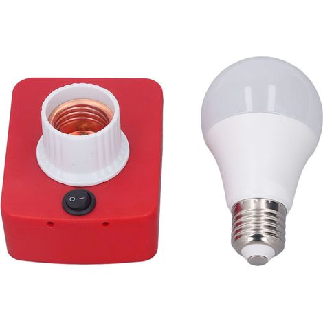 LED-Lampe, Lithium-Batterieadapter, stabiles PC-Gehäuse 12-60V 7W für den Keller für M18 18V Batterien.