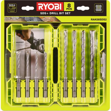 Satz Bohrer Ryobi RAK08SDS2 8 Stücke (1/2)