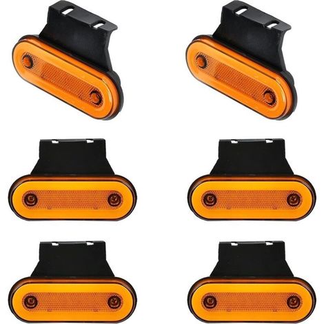 LED 12V/24V Anhängerleuchten, Seitenblinker mit Halterung für LKW und Wohnwagen (1/4)