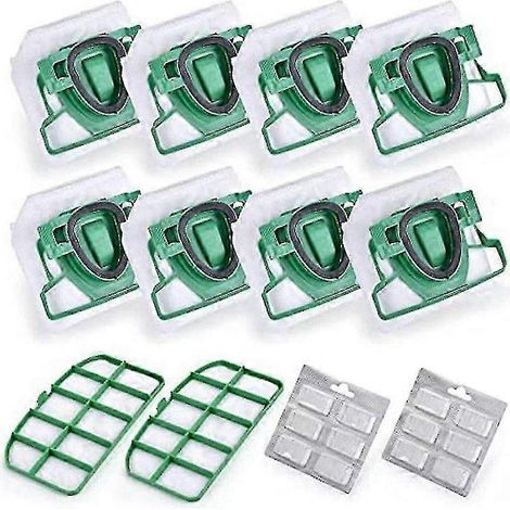 Pièces détachées pour aspirateur Vorwerk Kobold VK200 FP200 : sac de rechange, filtre, 8 sacs VK200 + 2 filtres HEPA + 12 parfums (haoyi) (1/4)