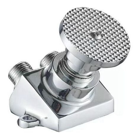 1pc Modern Foot Link Faucet, Pedal Food Factory Wash Basin Taps Hospital Valve Pedal Cold Water Tap Single Pedal Faucet (1/3)