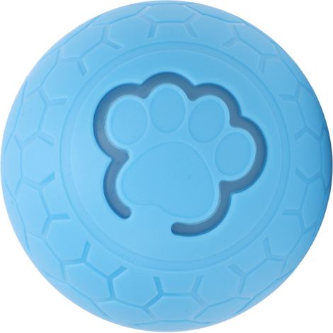 Balle interactive pour chien, résistante aux morsures, en plastique, pour augmenter l'exercice de votre animal. Balle à roulement automatique intelligente pour chiens et chats (bleue). (1/5)