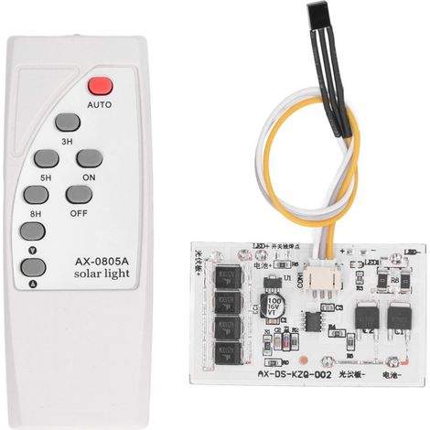 Commutateur sans fil sensible portatif de télécommande de lumière solaire pour la perle de lampe de bande de LED (1/5)