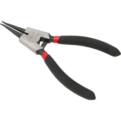 Pince à circlips droite externe, acier au carbone, poignée en caoutchouc, pince multifonctionnelle SK-112-5D, 125 mm x 1,4 mm (1/5)