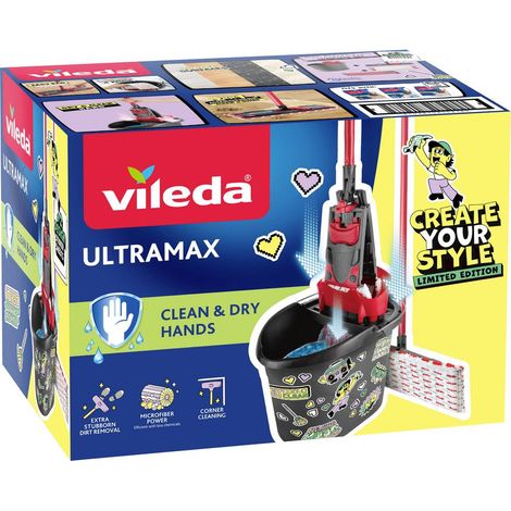 Vileda 183755 ULTRAMAX - Level Up Limited Edition Ensemble d'essuie-glaces anthracite, rouge 1 pc(s) (1/3)