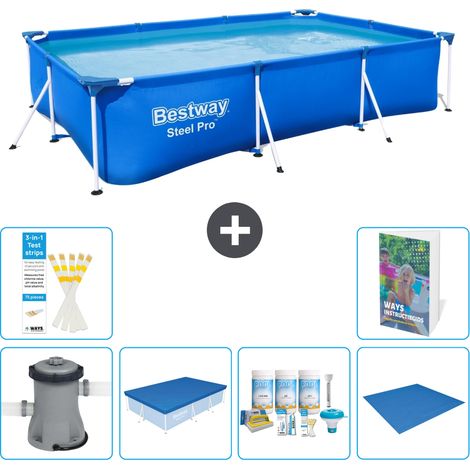 Bestway Steel Pro Rechteckig - 300x201x66 cm - 7-teilig S251