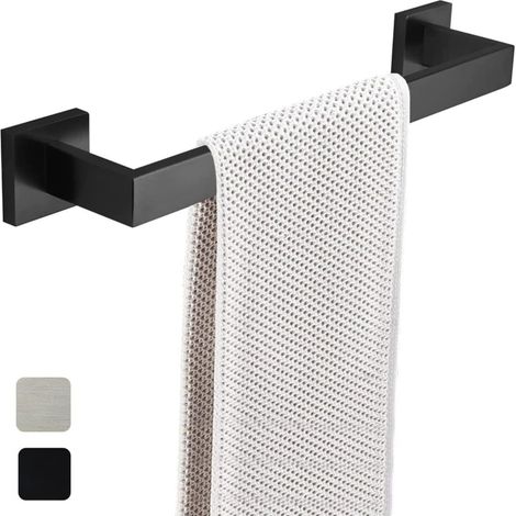Porte Serviette Mural Inox 304 Carré pour Salle de Bain (1/2)