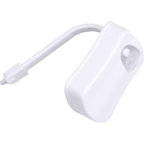 Luz nocturna LED para inodoro con sensor de movimiento: iluminación automática con 16 colores LED cambiantes para la taza del inodoro  Resistente al agua, detección inteligente: ideal para el baño, la (1/5)