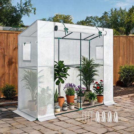 Serre de jardin en acier plastique 200 x 76 x 170 cm (1/5)