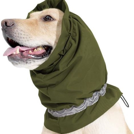 Pezzo, paraorecchie per cani antirumore, paraorecchie impermeabili e riflettenti, protezione per le orecchie resistente al caldo e al freddo, maschera per il viso (1/4)