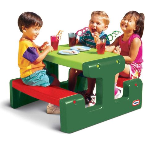 Little-tikes Mesa de picnic multicolor para niños 84x72x47 cm (1/4)