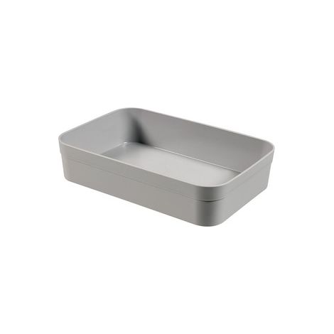 Organizador de cajones Curver Infinity XL - gris, para organizar tu cocina y baño