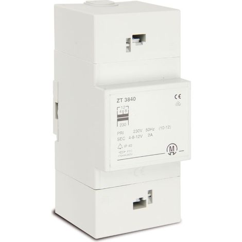 Wallair 1TDTR3840 Klingel-Transformator 4 V, 8 V, 12 V 2 A (1/2)