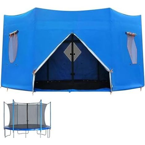 Tente pour Trampoline, Auvent De Pare-Soleil Supérieur Imperméable Protection Solaire Trampolines, Accessoires Trampolines Le Camping - 8FT (1/5)