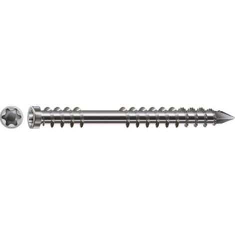 Spax Vis terrasse Tête cylindrique TC TORX T25 5X70 Inox A2-30 pièces
