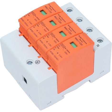 Parafoudre 4P Rail DIN Protecteur Surge AC 420V RMU1-C60 Imax 60kA (1/5)