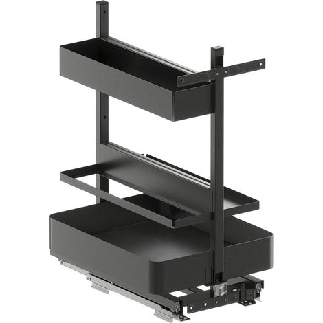 VS SUB Larder Flex Bake Unterschrank - Schrankorganizer Set KB 400mm, Stahl pulverbeschichtet lava