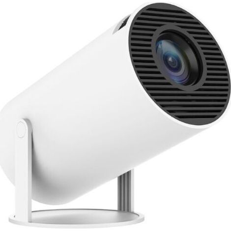 Projecteur Hy300Pro 4K portable LCD ultra haute définition pour salon, projection murale sans fil, même écran, adapté au mini-projecteur home cinéma (blanc) (1/5)