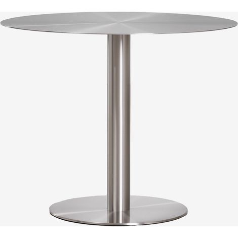 SKLUM Runder Esstisch aus Edelstahl Xiren Ø120 cm
