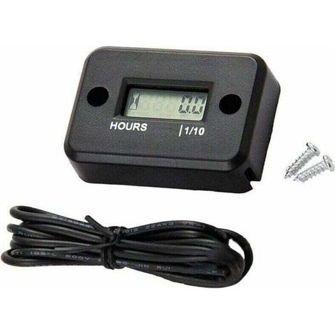 Affichage LCD Compteur horaire numérique Minuterie de jauge pour, XU,Quad Moto Motoneige motocross pit bike tondeuse à gazon tracteur camion - KZQ (1/4)