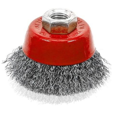 Brosse metal coupe de 65 mm fils ondules (1/3)