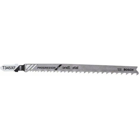 Lame de scie sauteuse T 345 XF Progressor for Wood and Metal longueur 132 mm pas