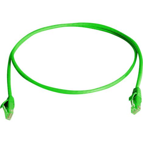 Telegärtner 100008049 RJ45 Patchkabel CAT 6 U/UTP 0.50 m Grün Flammwidrig, Halogenfrei 1 St. (1/2)